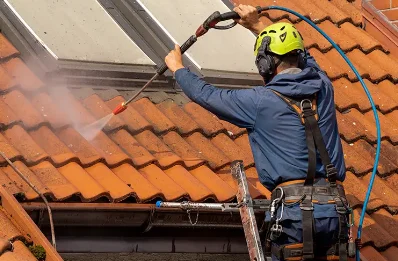 Démoussage et hydrofuge de toiture à Vézézoux